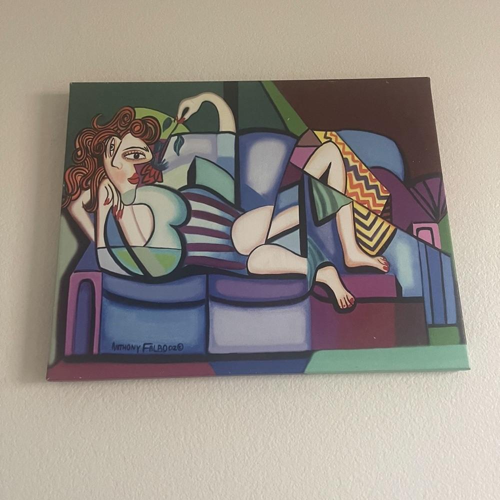 Picasso-inspired high-quality print on canvas, “Waiting for Billy”